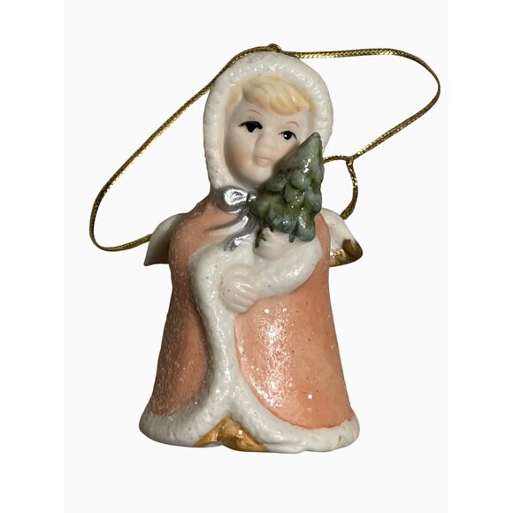 Vintage Ceramic Angel Christmas Ornaments Set Of 4 - Picture 4 of 10